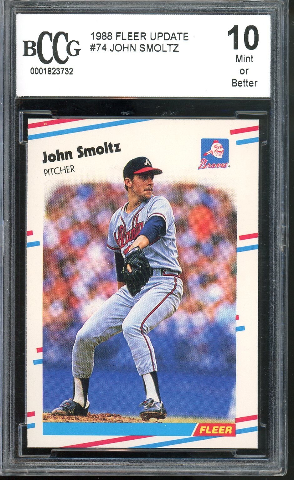 1988 Fleer Update #U-74 John Smoltz BCCG 10
