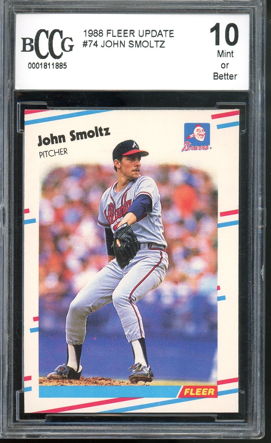 1988 Fleer Update #U-74 John Smoltz BCCG 10