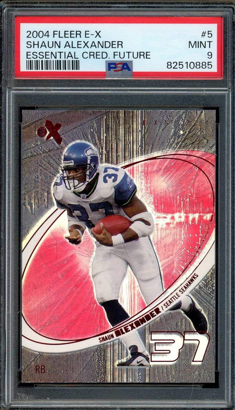 2004 Fleer E-X Shaun Alexander Essential Credentials Future /61 #5 PSA 9