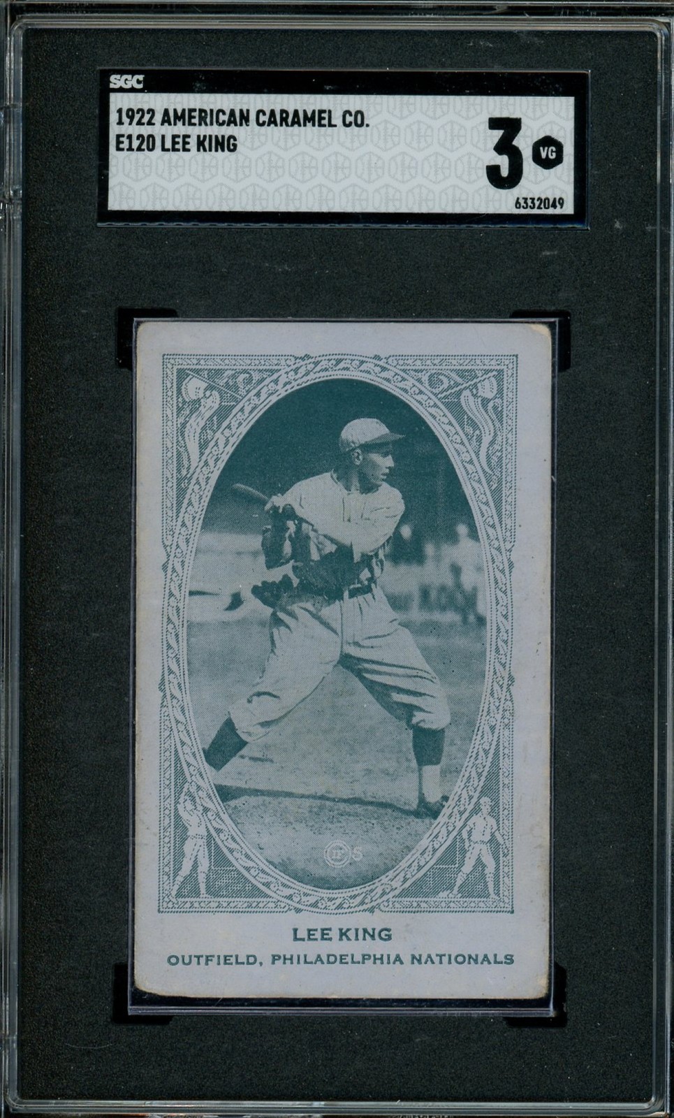 1922 American Caramel Co E120 Lee King SGC 3