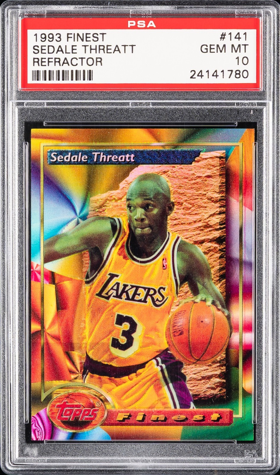 1993 Finest Sedale Threatt #141 Refractor PSA 10
