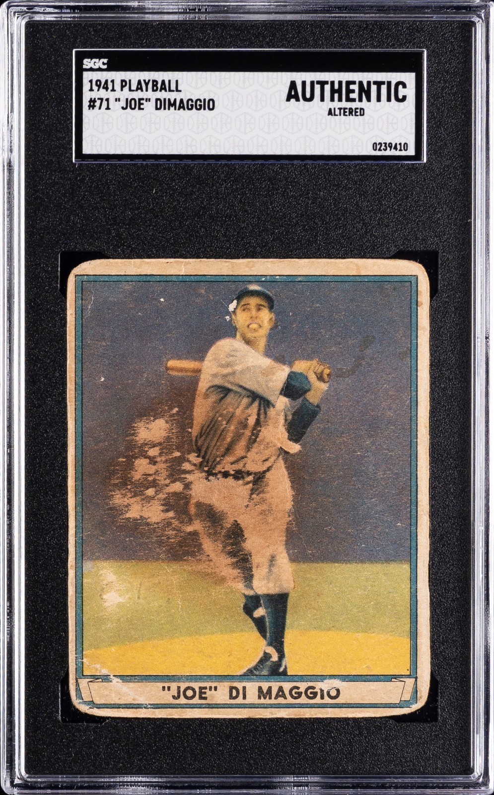 1941 Play Ball Joe DiMaggio #71 SGC AUTHENTIC