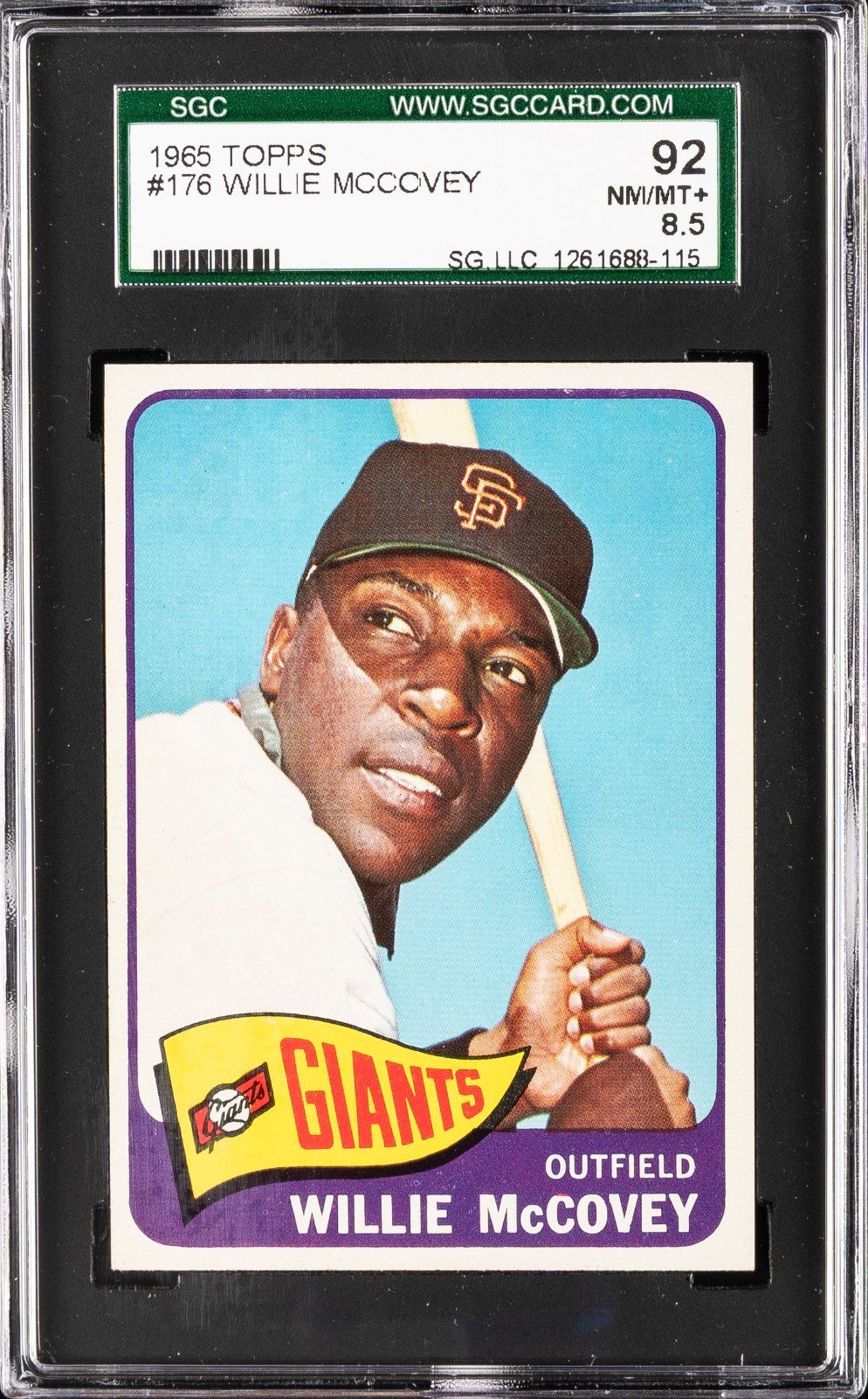 1965 Topps Willie McCovey #176 SGC 8.5