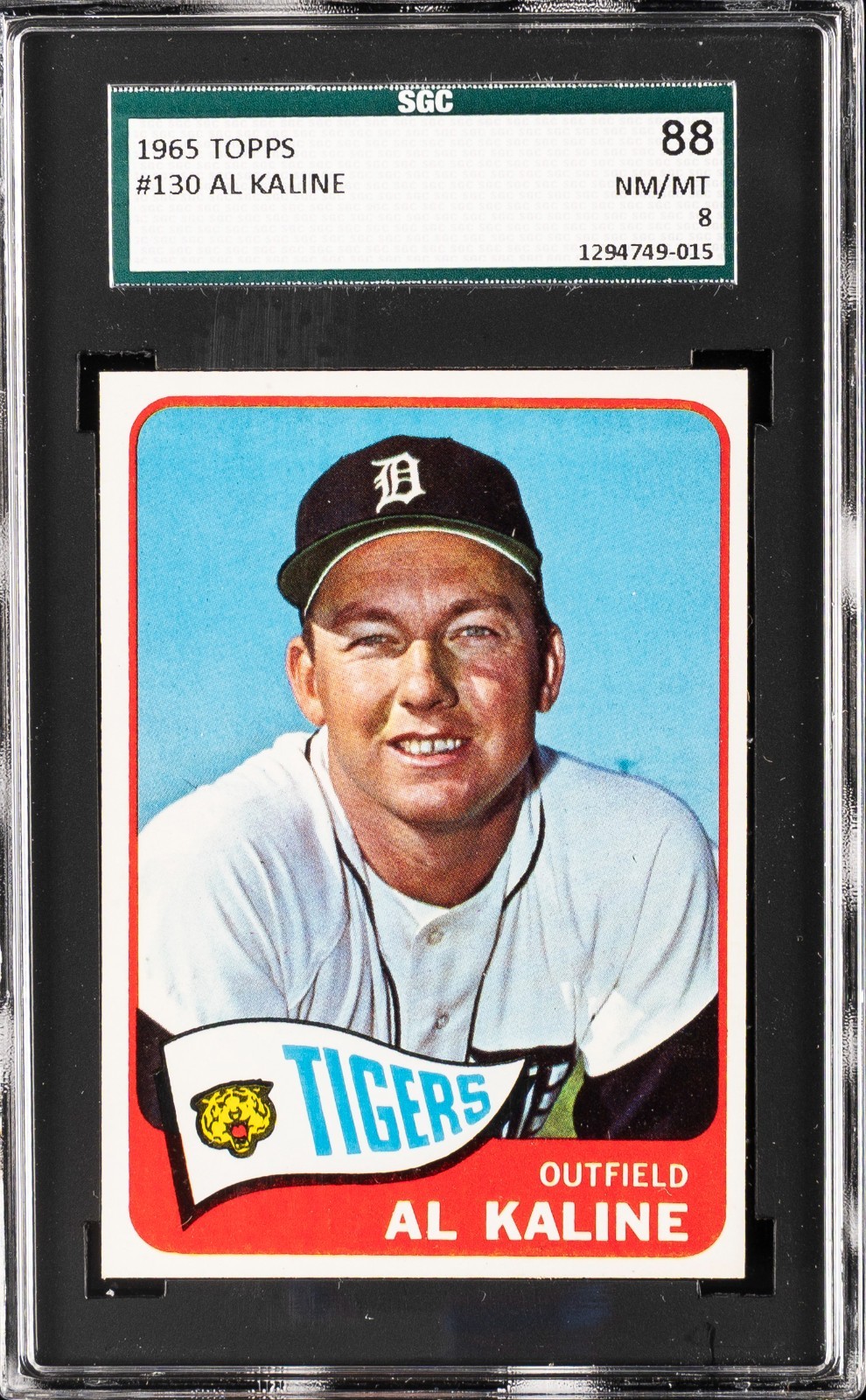 1965 Topps #130 Al Kaline SGC 8