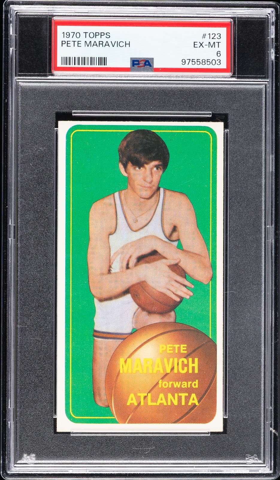 1970 Topps Pete Maravich #123 PSA 6 **READ
