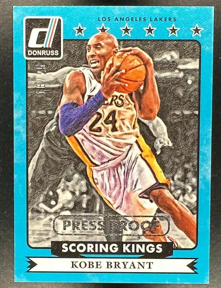 2014 Donruss Kobe Bryant Scoring Kings Press Proof Silver numbered to 25